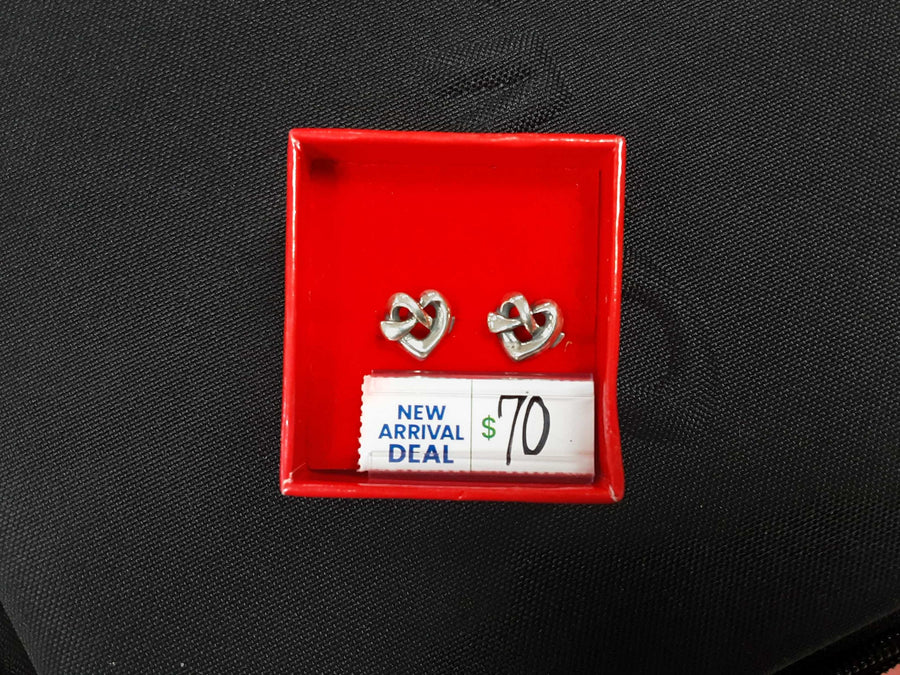 Double Stud Earring - Silver 3.7 grams