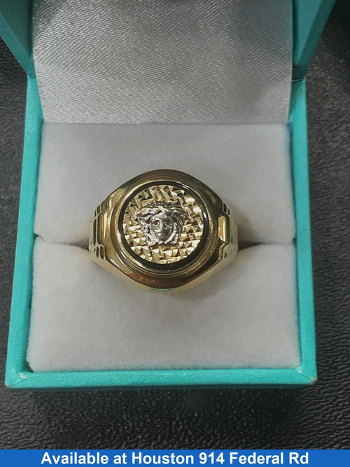 Men's Ring - Yellow Gold 14k (.585) 6.4 grams Size 12.5