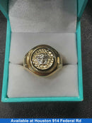 Men's Ring - Yellow Gold 14k (.585) 6.4 grams Size 12.5
