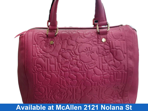 Carolina Herrera Flower Pink Pink Purse / Handbag