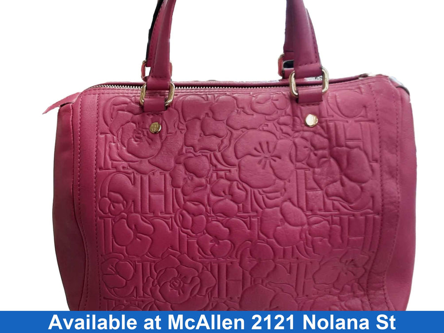 Carolina Herrera Flower Pink Pink Purse / Handbag