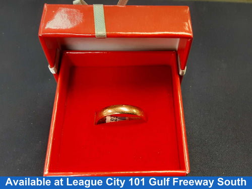 Ring - Wedding Band - Yellow Gold 10k (.417) 1.8 grams Size 9.5