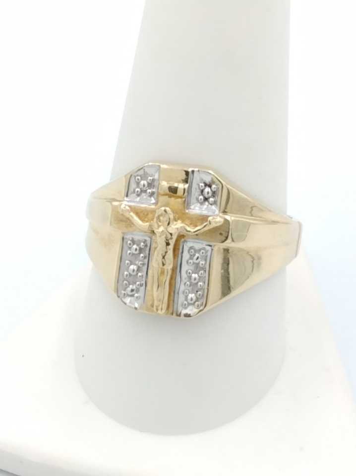 Men's Ring - Yellow Gold 10k (.417) 3.8 grams Size 11