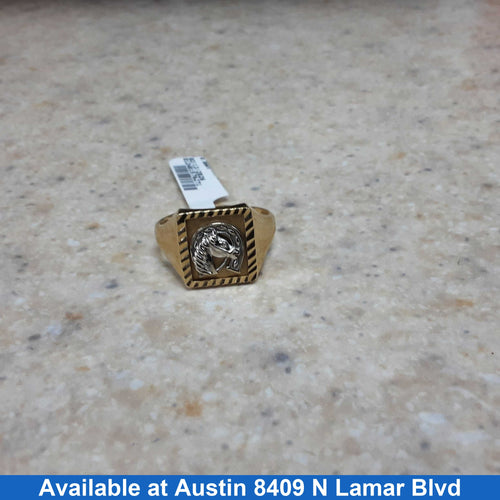 Men's Ring - Yellow Gold 14k (.585) 5.2 grams Size 12