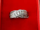 Women's Ring - White Gold 18k (.750) 5.8 grams Size 7.5
