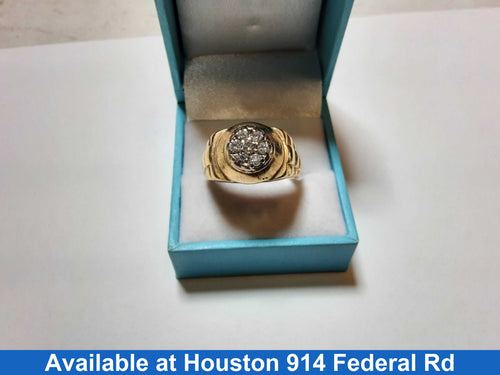 Men's Ring - Yellow Gold 14k (.585) 10 grams Size 12