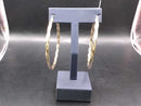 Hoop Earrings - Yellow Gold 10k (.417) 5.8 grams