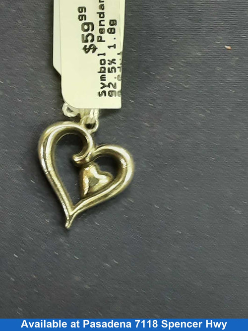 Symbol Pendant - Silver 1.8 grams