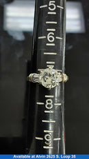 Ring - Engagement Set - Yellow Gold 14k (.585) 4.6 grams Size 7