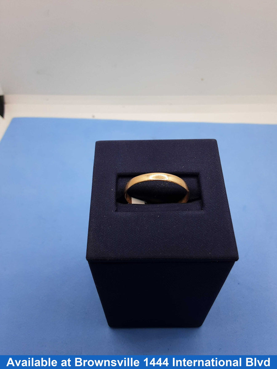 Ring - Wedding Band - Yellow Gold 10k (.417) 1 grams Size 9.5
