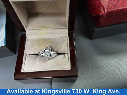 Women's Ring - White Gold 10k (.417) 3.7 grams Size 8