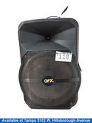 Qfx Pbx-1211 Black Floor Speaker
