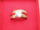 Ring - Engagement Set - Yellow Gold 10k (.417) 3.7 grams Size 8