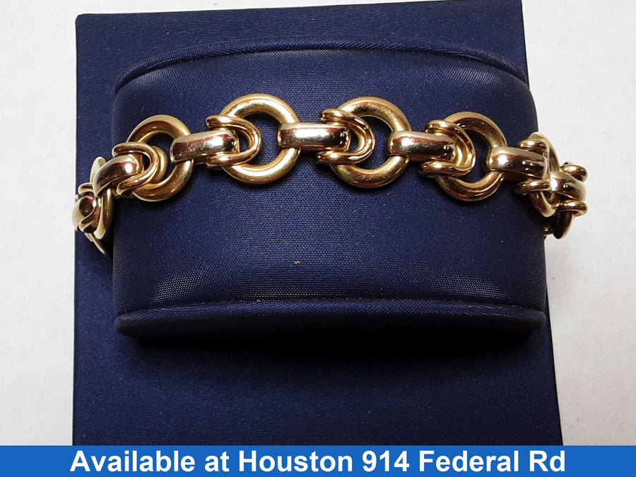 Link Bracelet - Yellow Gold 18k (.750) 22.3 grams 7 inch
