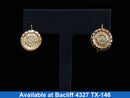 Shrimp Earrings - Tricolor Gold 10k (.417) 1.2 grams