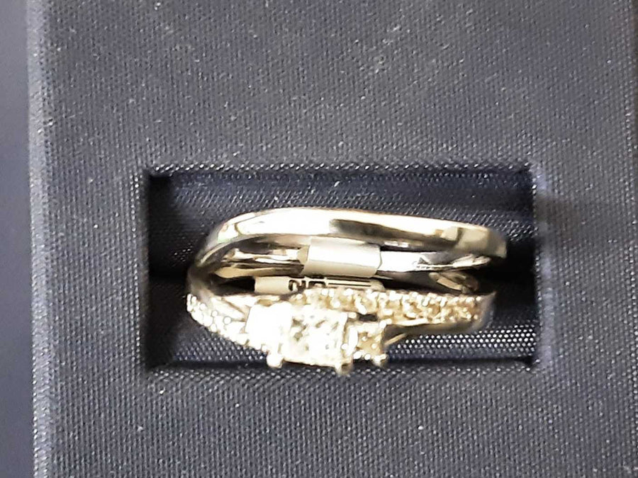 Ring - Engagement Set - Silver 3.2 grams Size 20