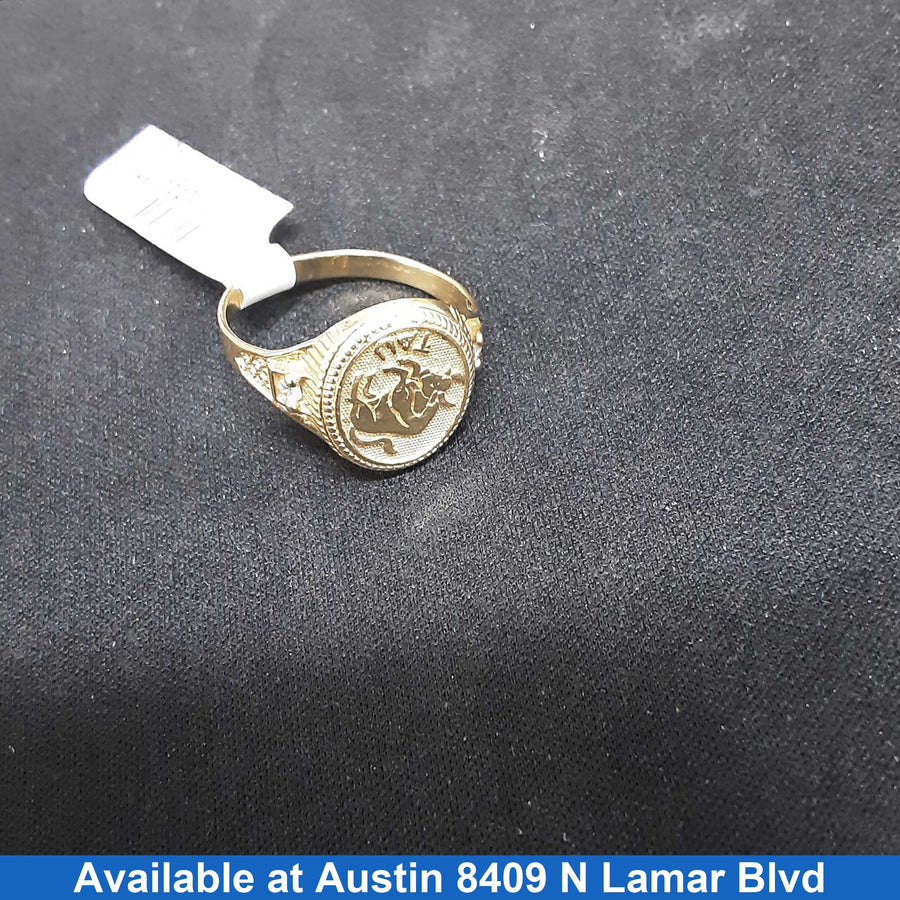 Women's Ring - Yellow Gold 10k (.417) 2.4 grams Size 8