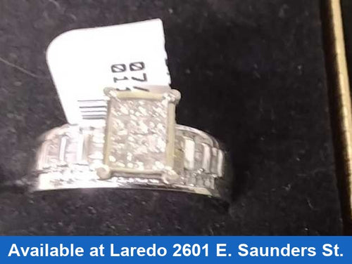 Women's Ring - White Gold 10k (.417) 3.2 grams Size 8.5