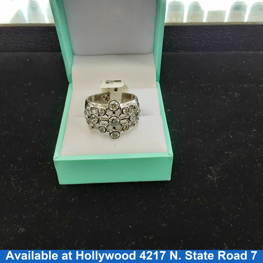 Women's Ring - White Gold 14k (.585) 9.8 grams Size 20