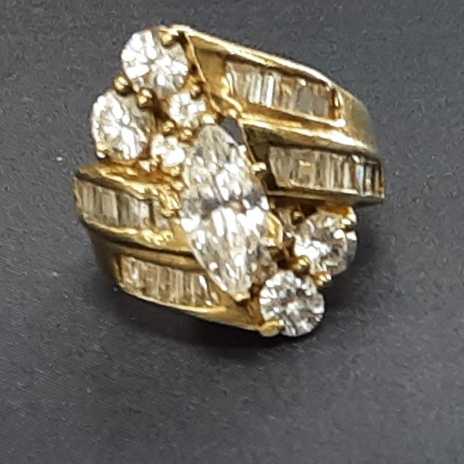Women's Ring - Yellow Gold 14k (.585) 10.2 grams Size 9