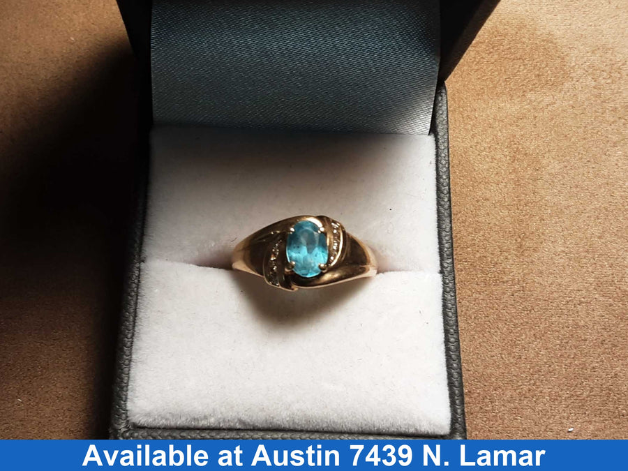 Women's Ring - Yellow Gold 14k (.585) 3.8 grams Size 20