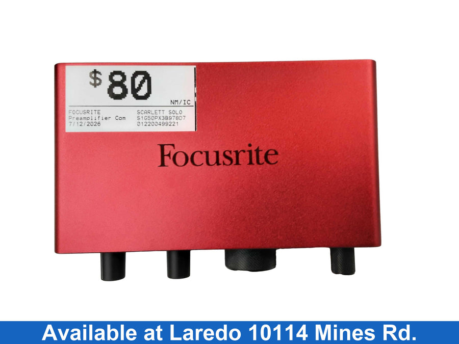 Focusrite Scarlett Solo Red Generic Preamplifier