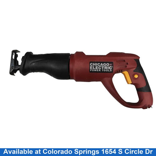 Chicago Electric 62370 Red Corded Reciprocating Saw