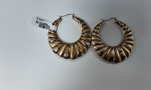 Shrimp Earrings - Yellow Gold 10k (.417) 8.5 grams