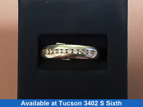 Ring - Wedding Band - White Gold 14k (.585) 5 grams Size 8