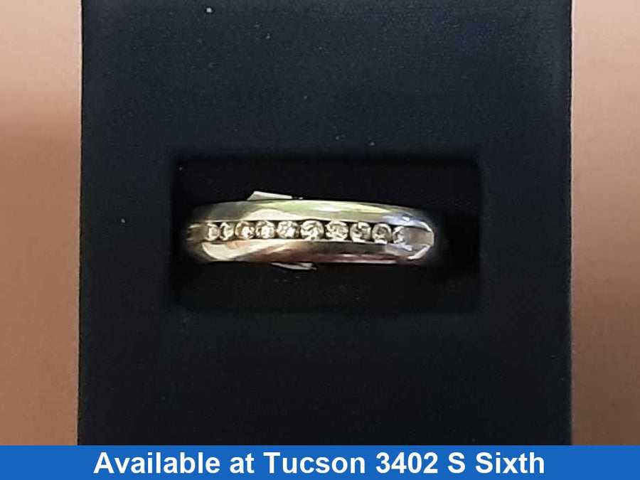 Ring - Wedding Band - White Gold 14k (.585) 5 grams Size 8