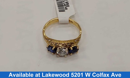 Women's Ring - Yellow Gold 18k (.750) 4.5 grams Size 8.5