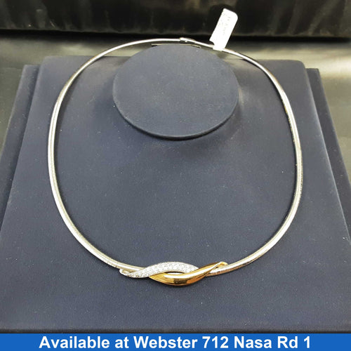 Herringbone Chain - White Gold 18k (.750) 26 grams 16 inch