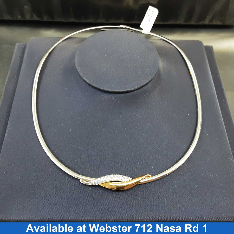 Herringbone Chain - White Gold 18k (.750) 26 grams 16 inch