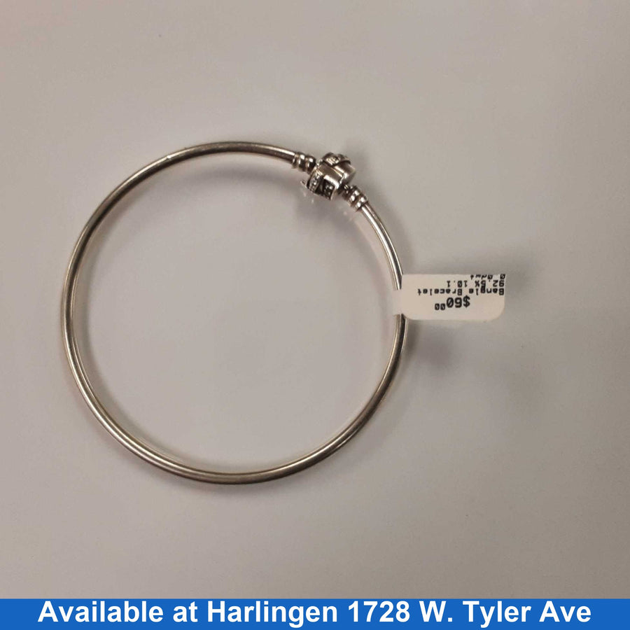 Bangle Bracelet - Silver 10.1 grams 6 inch