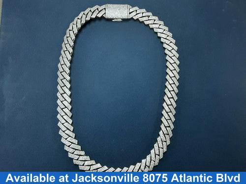 Cuban Link Chain - White Gold 10k (.417) 332.9 grams 22 inch