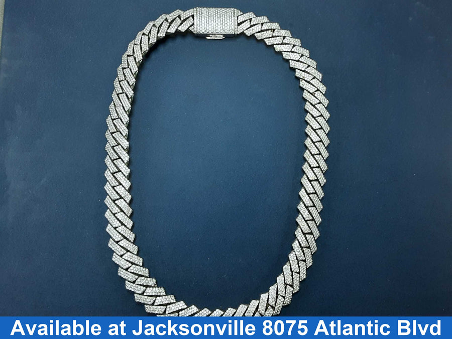 Cuban Link Chain - White Gold 10k (.417) 332.9 grams 22 inch