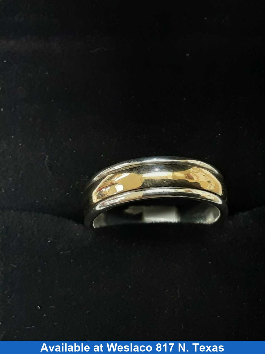 Ring - Wedding Band - Silver 7.5 grams Size 7