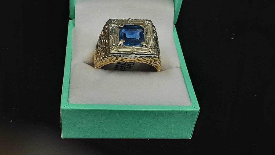 Men's Ring - Yellow Gold 10k (.417) 13.9 grams Size 12
