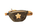 Gucci G Star Patch Calfskin Corduroy Green Purse / Handbag