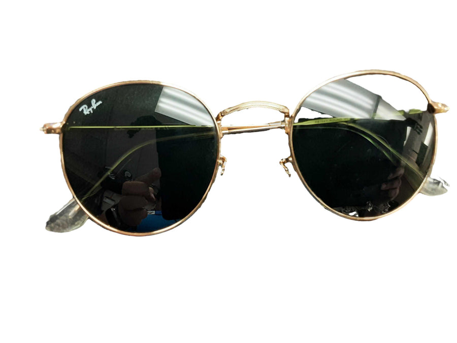Ray-ban Rb3447 Round Metal Gold
