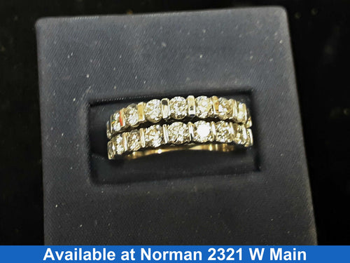 Women's Ring - Anniversary - White Gold 14k (.585) 6.8 grams Size 8