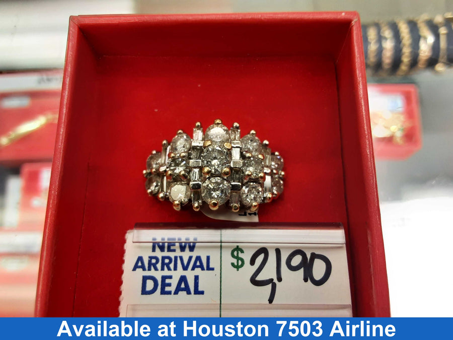 Women's Ring - Yellow Gold 14k (.585) 9.9 grams Size 5.5