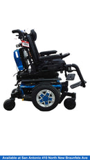 Quantum Edge 2.0 Blue Motorized Wheelchair / Mobility Scooter