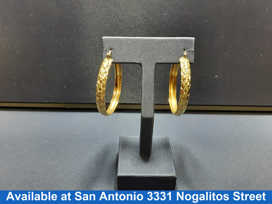 Bangle Earrings - Yellow Gold 10k (.417) 5.4 grams