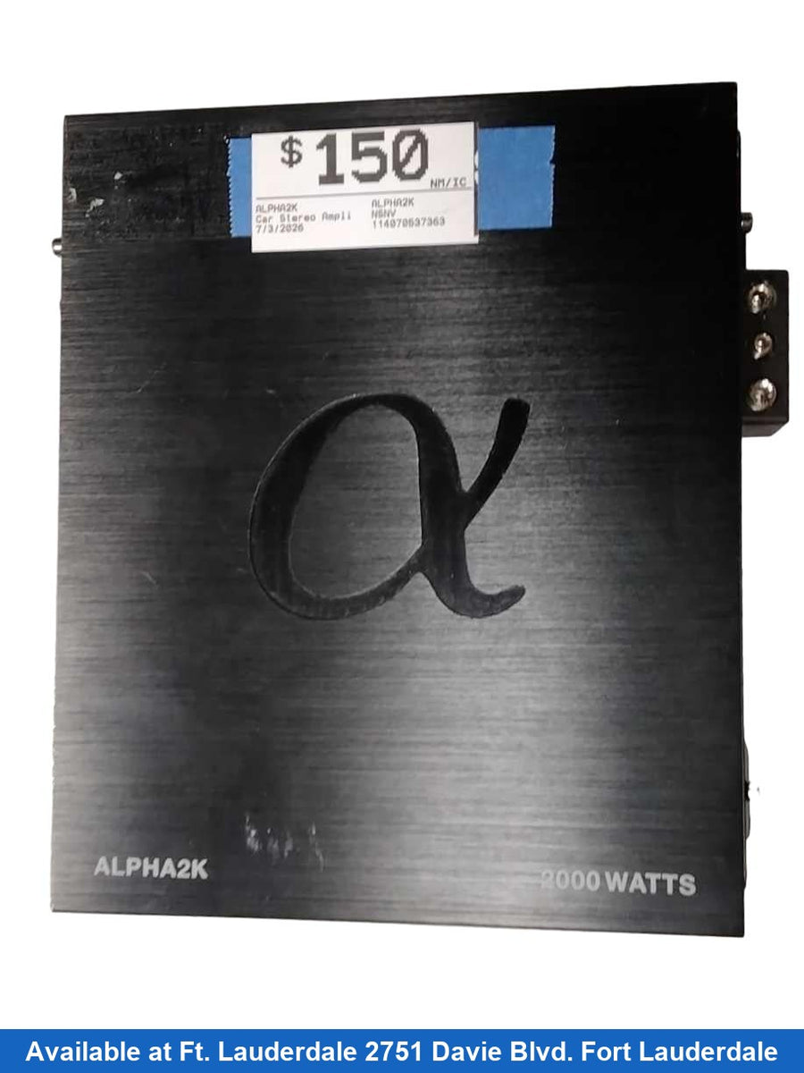 Alpha2k Alpha2k Black Car Audio Amplifier