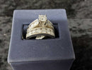 Ring - Engagement Set - White Gold 14k (.585) 9.75 grams Size 20