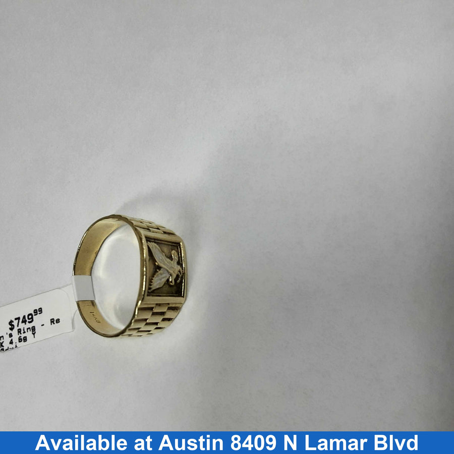 Men's Ring - Yellow Gold 14k (.585) 4.6 grams Size 11