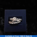 Ring - Engagement Set - White Gold 10k (.417) 5.6 grams Size 8