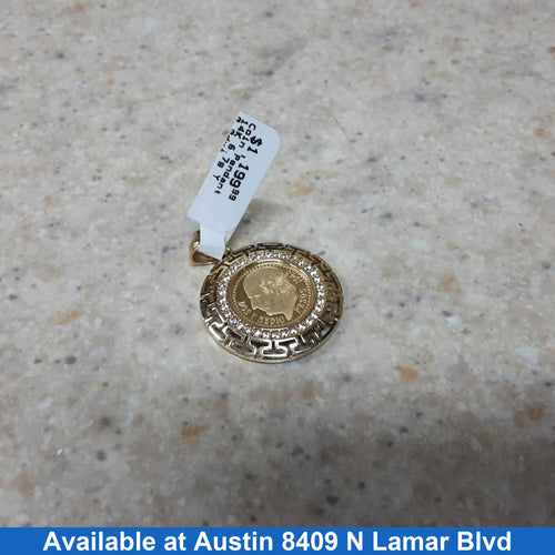 Coin Pendant - Yellow Gold 14k (.585) 6.7 grams