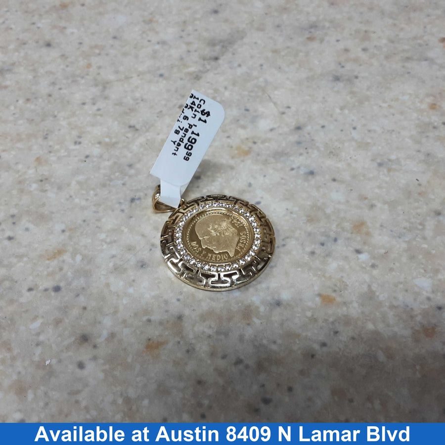 Coin Pendant - Yellow Gold 14k (.585) 6.7 grams